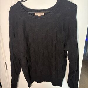 Philosophy Charcoal Cable Knit Sweater